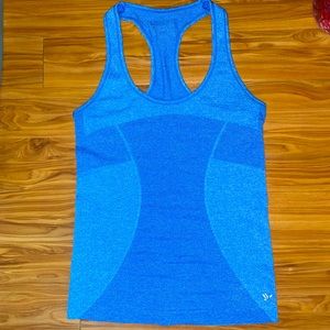 Blue work out tank top